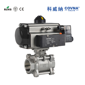 Válvula de Bola Neumática de Acero Inoxidable COVNA DN25 de 1 Pulgada PN40 de Acción Simple con Resorte de Cierre - Product Image 2