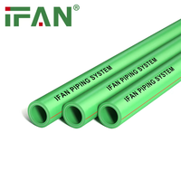 IFAN Muestra gratis 20MM-160MM PPR Tubería de plástico de aluminio Materiales de plomería Tubería de plástico