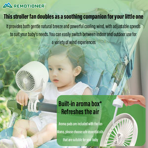 Ventilador Recargable con Clip para Bebés, Mini Ventilador Portátil para Cochecito con Trípode Flexible Tipo Pulpo - Product Image 3