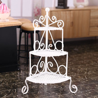 Étagère triangulaire en fer miniature pour jouets alimentaires, modèle miniature 1:12, jouet pour maison de poupée