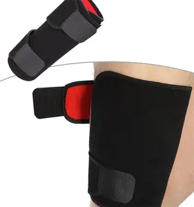 Unisex respirável Neoprene antiderrapante Quadriceps suporte Hamstring compressão manga coxa cinta