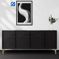 Moderne, robuste, konische Möbelbeine aus gebürstetem Goldstahl für Schlafzimmer, Wohnzimmer und Home-Office