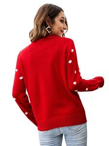 <strong>Women</strong> Cartoon Design <strong>Xmas</strong> Knitted Jacquard Sweater Pullover Knit Christmas <strong>Jumper</strong> - Product Image 5