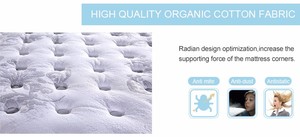 5 zonas de bolsillo de primavera blanco y azul 100% colchón de látex natural - Product Image 6