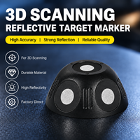 Boules de balayage magnétiques polyédriques 3D de haute précision de 6 mm, points de marquage réfléchissants pour la balayage 3D