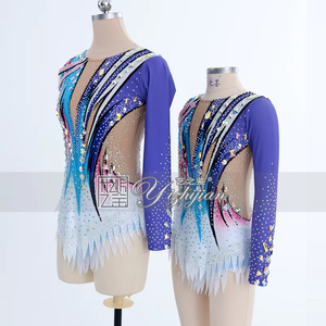 YIZHIJIAN Corsé Ajustado de Gimnasia Artística Ropa de Competición para Mujeres y Niñas, Ropa de <span class=keywords><strong>Patinaje</strong></span> Juvenil Ropa de Danza para Niños - Product Image 6