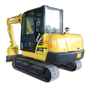 Used Komatsu PC56-7 5.3 Ton <b>Mini</b> Crawler Excavator, 46HP Komatsu Engine, 0.2m³ Bucket, Second <b>Hand</b> Digger for Sale - Product Image 1