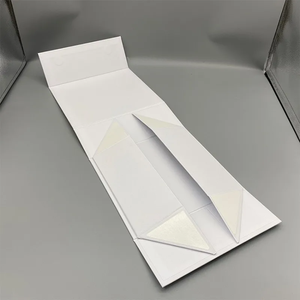 Customized Logo A4 Deep Gift Hampers Rigid Foldable Paper Magnetic Mailer Packaging Gift <b>Box</b> with Ribbon Closure - Product Image 4