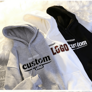 Felpe con Cappuccio Oversize alla <span class=keywords><strong>Moda</strong></span> con Design Ricamato, Unisex, Personalizzabili con Stampa in Sublimazione, Produzione su Misura per Uomo - Product Image 4