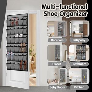 24 Pocket Floor Mesh Storage <b>Bag</b> Five Layers Hanger Rack Nylon Fabric Clothing & Toys Organizer - Product Image 6