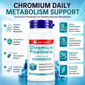 Complément alimentaire de picolinate de chrome 1000 mcg pour adultes, favorise un métabolisme sain du glucose, capsules de picolinate de chrome - Product Image 2