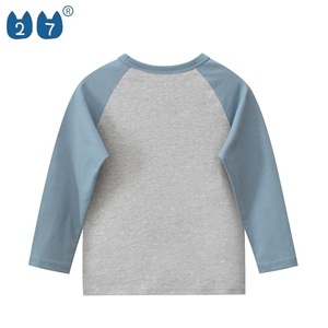 Ins mode haut nouveau <span class=keywords><strong>pull</strong></span> enfants vêtements contraste couleur coton dessin animé lettre imprimé Simple <span class=keywords><strong>garçon</strong></span> vêtements - Product Image 2