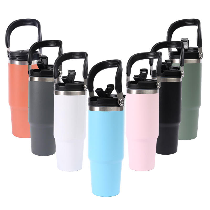 304 Stainless Steel Vacuum Thermos Cup 30oz Large Capacity Outdoor ...
