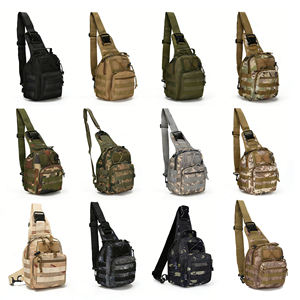 Sac à bandoulière tactique d'extérieur, sac de traumatologie EDC, sac de transport quotidien, imperméable, MOLLE, sac messager, gilet de poitrine - Product Image 4