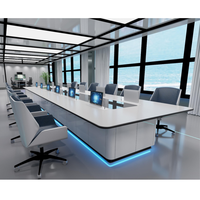 Kesino, fabricant de meubles de salle de conférence, console de centre de commande de sécurité LED modulaire intelligente personnalisée, design ergonomique