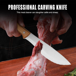 新製品コンセプト木製ハンドルカービングナイフ、耐久性のある鋭いステンレス鋼ナイフ、カスタマイズ可能ロゴ - Product Image 4