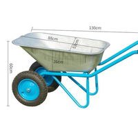 Carro de dos ruedas al por mayor, nuevos materiales, Cubo de suelo de jardín, carro de basura para construcción agrícola, carros de mano, carro