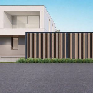 Panneau de clôture WPC à faible consommation, imperméable, ignifuge, panneau mural en PVC à texture bois 3D, anti-corrosion pour extérieur - Product Image 2