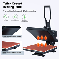Warmte Persmachine 15*15 Inch, flat Heat Press Textiel Sublimatie Warmte-overdracht Machine Taylor 38*38 Cm
