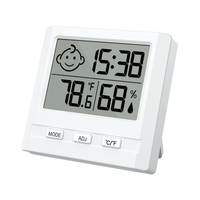 Termometer genggam Analog Mini, mesin pendeteksi suhu dan kelembapan dapur dengan fitur higrometer cerdas
