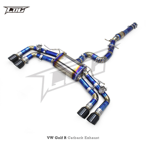 Systèmes d'échappement Catback en titane OEM pour VW GOLF R/MK8/8R 2.0T 2020-2024 Pièces détachées automobiles de silencieux de tuyau d'échappement de voiture de sport de course - Product Image 3