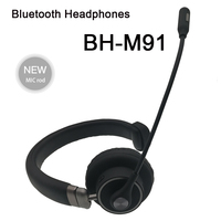 Casque sans fil M91 avec microphone, fonction d'annulation du bruit, casque à réduction de bruit avec microphone et fonction de sourdine