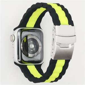 Correa de Silicona de Dos Tonos y Tres Eslabones Compatible con Apple Watch Ultra 9876543210 SE Sport - Product Image 2