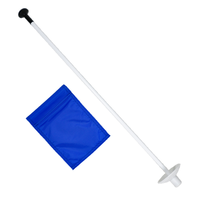 Lot en gros personnalisé : Ensemble de green de putting d'entraînement en fibre de verre portable pour jardin, avec trou, coupelle, bâton et drapeau de golf de qualité tournoi