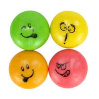 Produsen 4pcs Permen Karet Isi Selai Rasa Halal Sweet Smile Face
