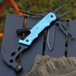 Professionele 13 In 1 Roestvrijstalen Multitool Tang Camping Tactische Draagbare Multitool Hamer Voor Buitenaccessoires