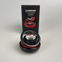 Diffuseur d'air solaire pour voiture en métal, design tendance, parfum citron, éclairage d'ambiance, parfum pour siège et tableau de bord