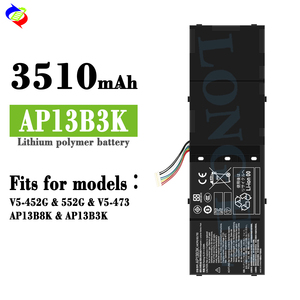 แบตเตอรี่ลิเธียมแบบชาร์จไฟได้สำหรับแล็ปท็อป AP13B3K สำหรับ <span class=keywords><strong>ACER</strong></span> V5-452G/552G/V5-473/AP13B8K แล็ปท็อป - Product Image 2