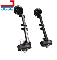 Remorque ATV de haute qualité, neuve, 4 tonnes, pour bateau, caravane de tourisme, demi-essieu, 300 mm de largeur de voie, 60 mm de largeur de flèche d'essieu, revêtement en poudre noire
