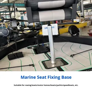 Siège de conduite de <span class=keywords><strong>bateau</strong></span> en alliage d'aluminium Lure Boat Base de <span class=keywords><strong>bateau</strong></span> triangulaire à dégagement rapide avec structure à ressort absorbant les chocs - Product Image 3