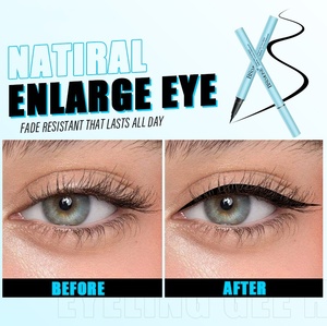 Crayon Eyeliner Liquide Ultra Fin Imperméable Longue Tenue Anti-Bavures Noir pour Maquillage des <span class=keywords><strong>Yeux</strong></span> - Product Image 2