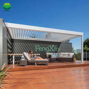 Pergola en aluminium entièrement extérieure, automatique, rétractable, <span class=keywords><strong>coulissante</strong></span> et pliable, imperméable - Product Image 6
