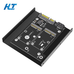 พอร์ตคู่ mSATA สำหรับอะแดปเตอร์ SATA III ที่มีตัวยึด HDD การ์ดแปลง<span class=keywords><strong>2</strong></span>พอร์ตสำหรับสาย SATA สำหรับพีซีเดสก์ท็อปการขยาย SSD - Product Image 1