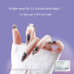 24 pièces de patchs d'ongles en gel de gelée réutilisables de style français pour les trajets quotidiens et les voyages sociaux pour l'assemblage d'applications de doigts - Product Image 2
