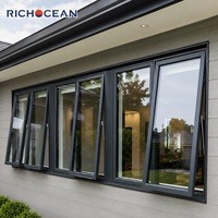 Ventanas de Aluminio Herméticas RICHOCEAN, Ventanas Arquitectónicas con Aislamiento Acústico y Ahorro de Energía, Ventana Abatible hacia Afuera