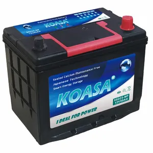 Batería de coche KOASA de pequeña capacidad, 12V60AH, 55D23L-MF, para coche familiar