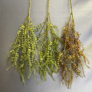 Fábrica de Flores Meiyu Craft, Hojas Artificiales de Bottlebrush de 30cm-100cm, Color Blanco, Verde Esmeralda, Color Atardecer, Decoración para Bodas - Product Image 3