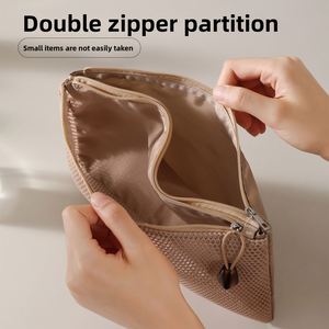 Mesh Zipper Cosmetic <b>Bag</b> <b>Large</b> Capacity Portable Multi-Functional for Women Travel Storage - Product Image 3