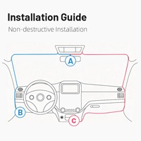 Meilleure vente : Enregistreur de conduite connecté Wi-Fi avec écran HD 3 pouces, fonction de partage mobile en temps réel, compatible SD, pour le marché international, avec moniteur Android