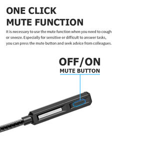 หูฟังไร้สาย Qualcomm Trucker พร้อมไมโครโฟนตัดเสียงรบกวน AI แบบครอบหู สำหรับงานออฟฟิศ คอลเซ็นเตอร์ และ Skype - Product Image 4