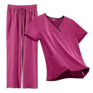 Elástico Clínica Scrub Jogger Suite para Quirúrgicos Uniformes Conjuntos Hospital Stand Collar Enfermera Scrubs Uniforme Set Ligero - Product Image 1