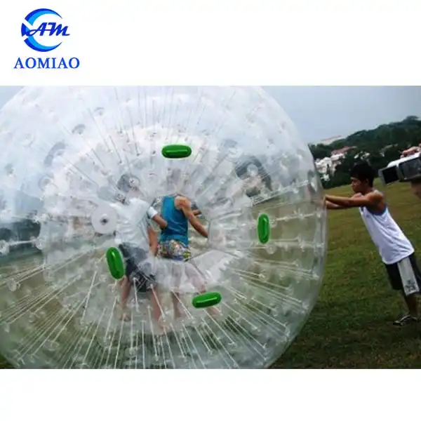 Large hollow plastic balls, inflatable zorb ball plastic open balls for entertainment
