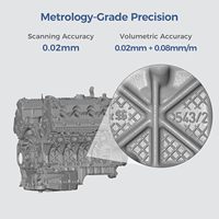 Escáner 3D Portátil Sermoon S1 con Láser Azul, Grado de Metrología 0.02mm para Proyectos de Ingeniería