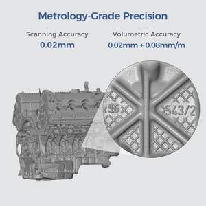 Escáner 3D portátil Sermoon S1 con láser azul de grado metrológico de 0.02 mm para proyectos de ingeniería - Product Image 5