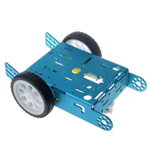 鲁斯特蓝2WD铝智能机器人汽车底盘套件DIY