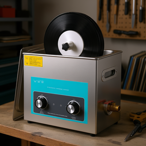 Limpiador Ultrasónico de Discos de Vinilo 6L 40kHz con Tanque de Acero Inoxidable y Calentador Mecánico para Limpieza de Garajes - Product Image 2